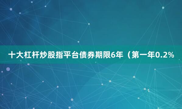 十大杠杆炒股指平台债券期限6年（第一年0.2%